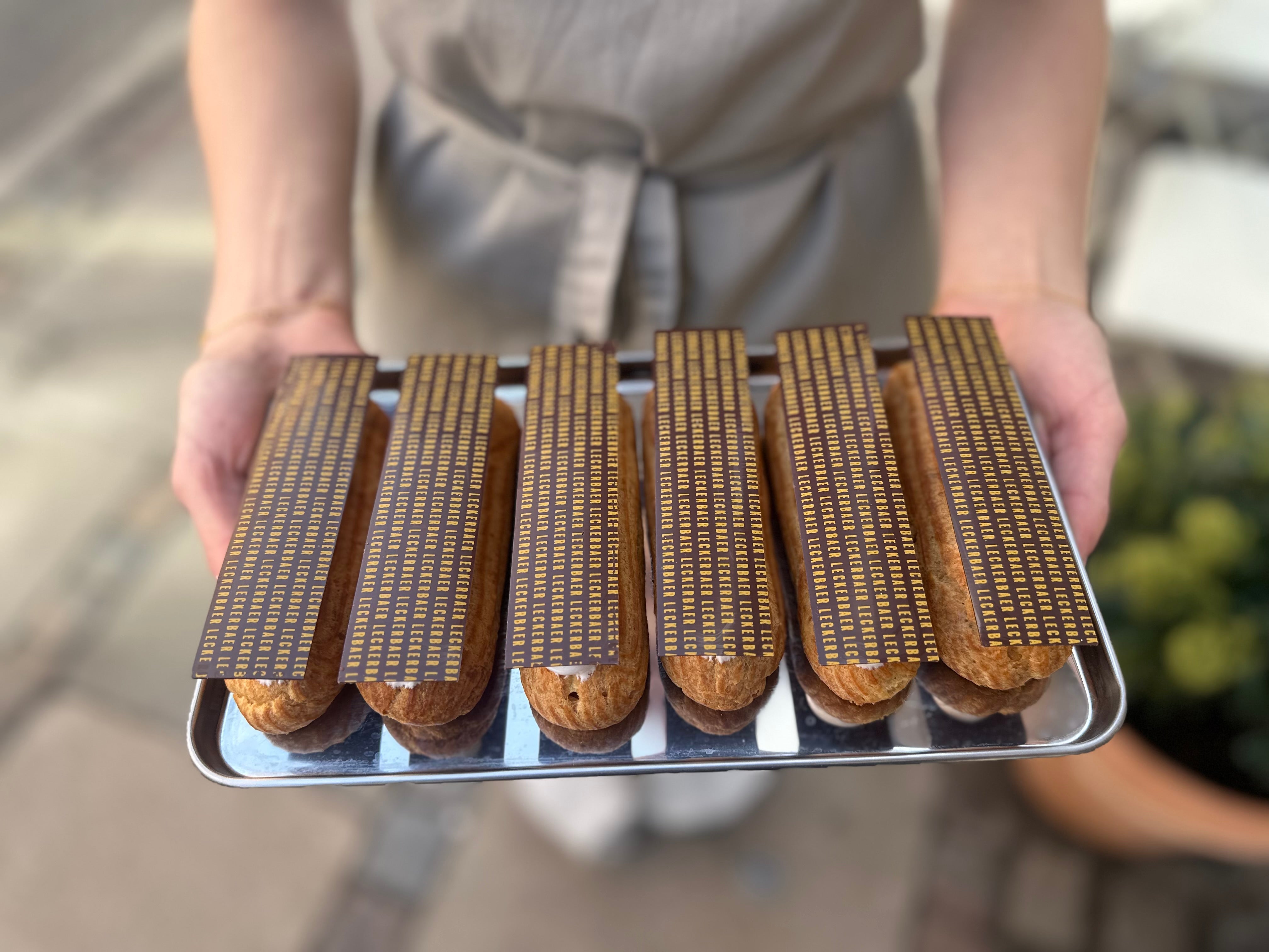 Éclair med chokolade